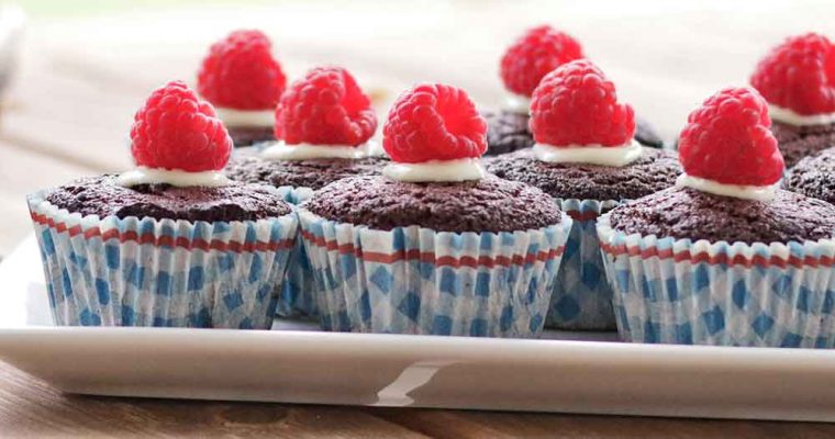 Chokolade-muffins uden gluten