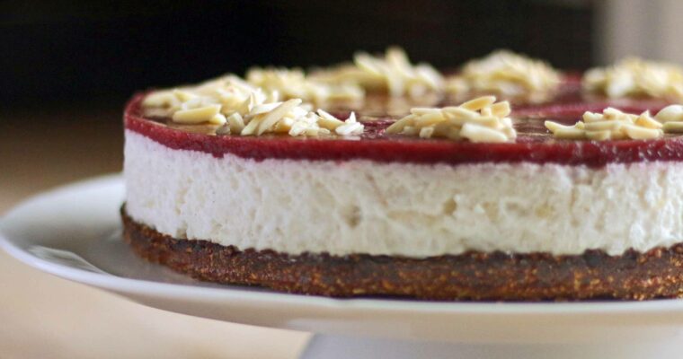 Glutenfri risalamande cheesecake