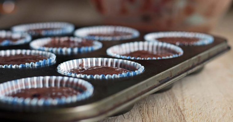 Glutenfri kirsebær-muffins