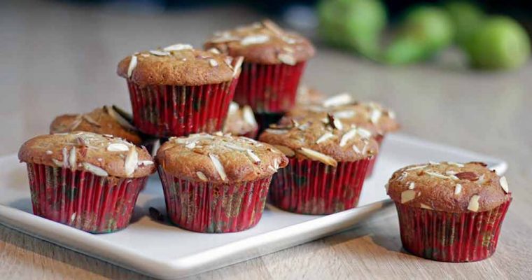 Glutenfri pæremuffins med mandler