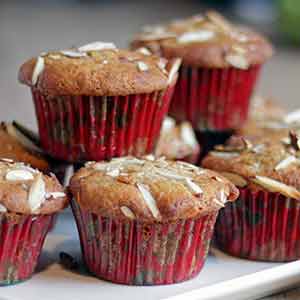 Høsttid: Glutenfri pæremuffins med mandler