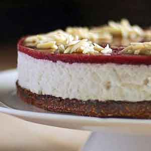 glutenfri risalamande cheesecake hjemmelavet dessert