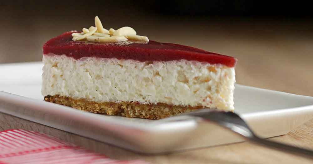 glutenfri risalamande cheesecake hjemmelavet dessert