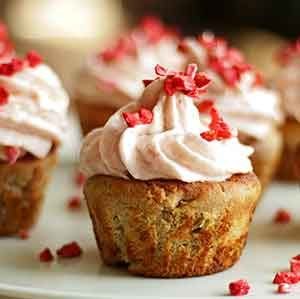 Glutenfri rabarber-cupcake