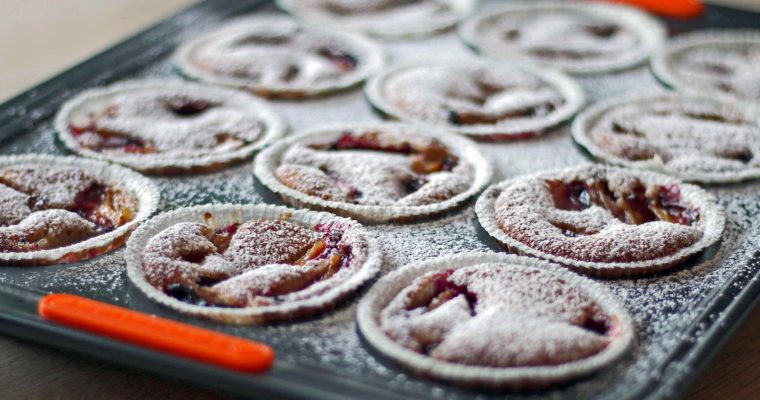 Glutenfri blommekager med fuldkorn