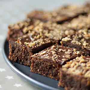 glutenfri julebrownies opskrift Toftkær