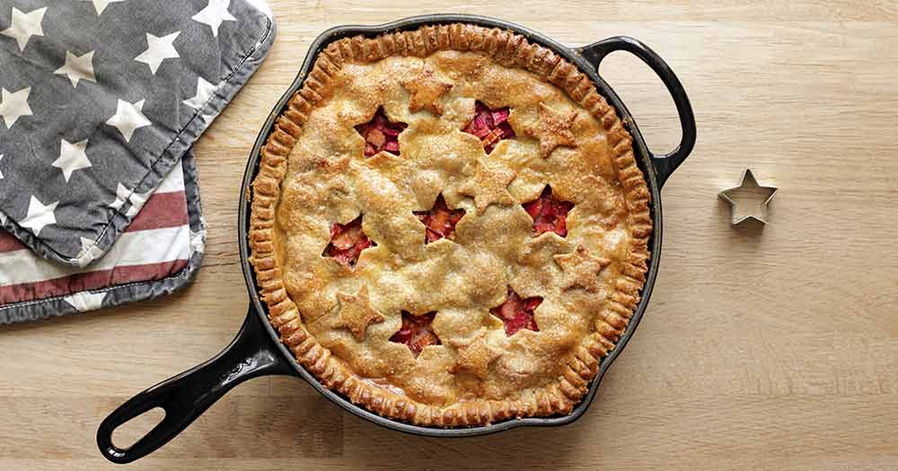 opskrift glutenfri rhubarb pie