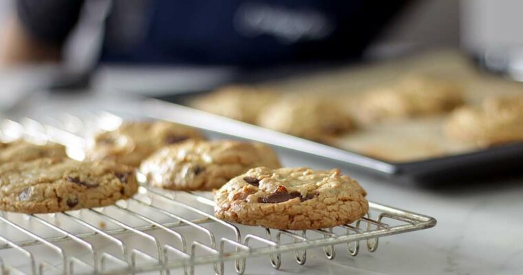 Glutenfri cookies med chokolade og nødder