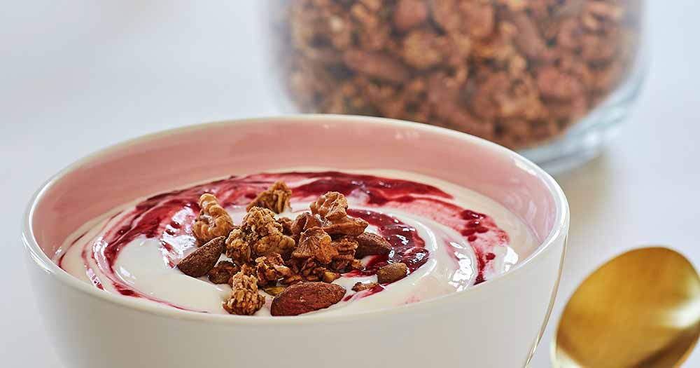 opskrift antiinflammatorisk mysli glutenfri granola banangranola